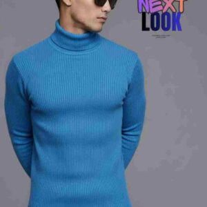 আকাশী নীল রঙের (Sky Blue) টার্টলনেক সোয়েটার