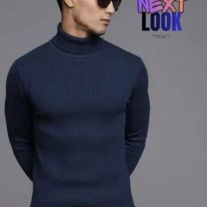 গাঢ় নীল রঙের (Navvy Blue) টার্টলনেক সোয়েটার